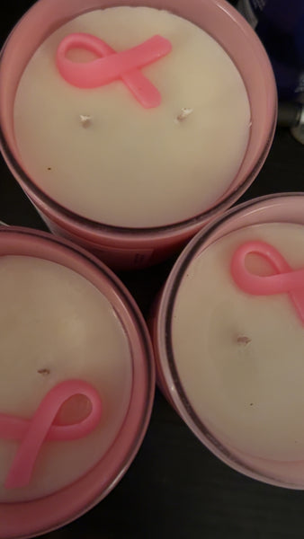 Breast Cancer Awareness Candles